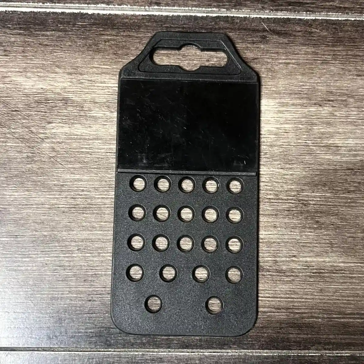 Injection moulded plastic hand tool holding components