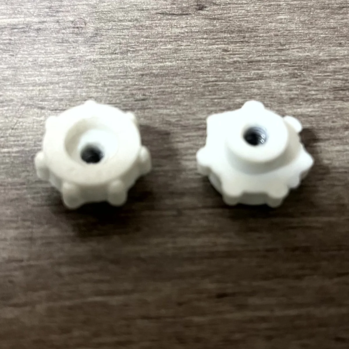 Plastic cricket helmet nuts